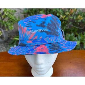 Rip Curl Cosmic Bucket Hat Youth Boys One Size Blue Black Orange NEW
